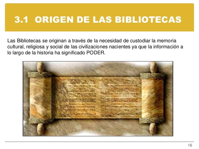 Las Bibliotecas como Simbolo de Poder