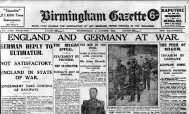 Britain Declares War on Germany