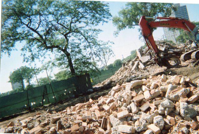 Demolition of Ida B Wells home