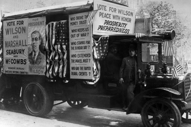 President Wilson is re-elected