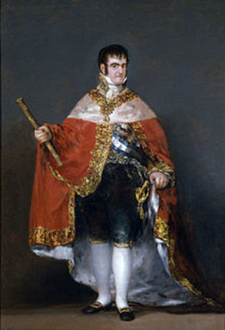 fernando VII viaja a bayona