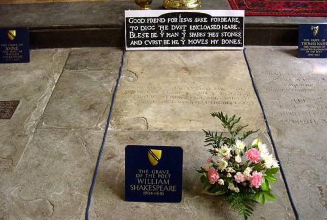 Shakespeare's burial