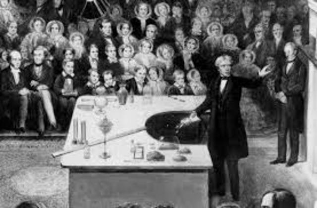 Michael Faraday's first lecture