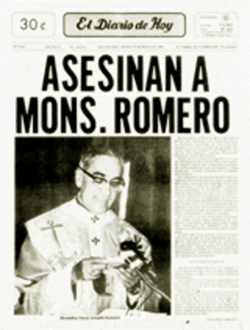 Matan a Monseñor Romero
