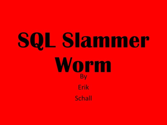 GUSANO SQL SLAMMER