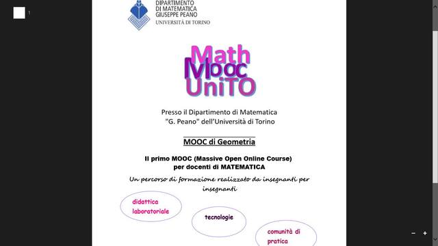 Presentazione ufficiale del Mooc Geometria