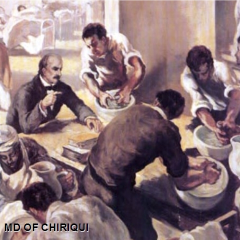 Instalación de un lavabo en la entrada de la sala de partos.