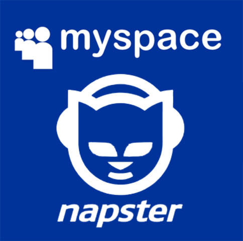 Napster is invented and MySpace.com is launched