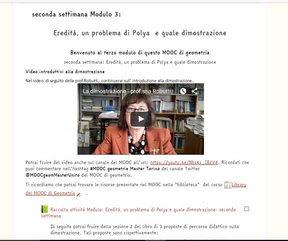 Inizio seconda settimana Modulo3: eredità, un problema di Polya e quale dimostrazione