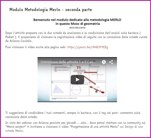 Apertura Modulo Metodologia Merlo