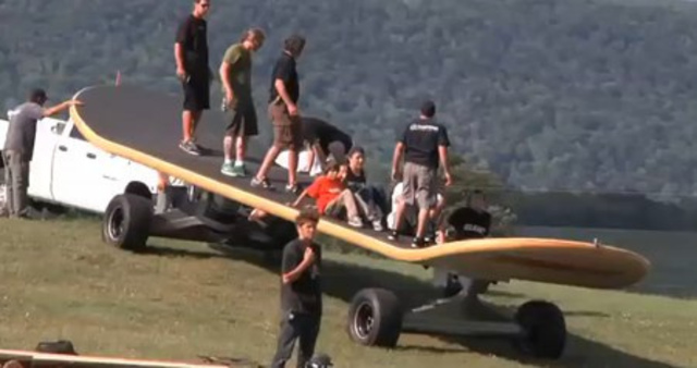 Rob Dyrdek Builds Largest Skateboard Ever