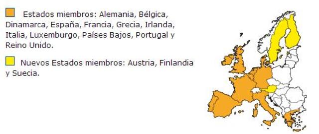 Austria , Finlandia y suecia ingresan a la C.E.E