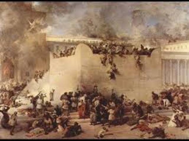 La destrucción de Jerusalén y del Segundo Templo.