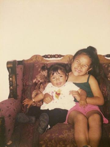 El día que nació mi hermana.