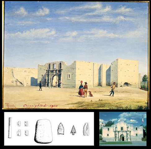 The San Antonio Mission is placed in its present site after many moves.