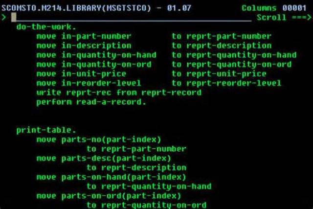 El desarrollo de COBOL