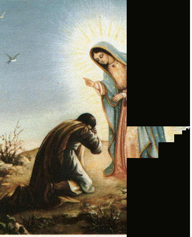 MAria se hace presente en el Tepeyac