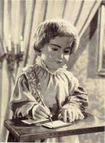 Henri Maillardert construyó una muñeca mecánica que era capaz de hacer dibujos