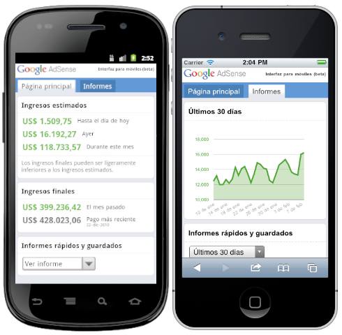 AdSense for mobile search