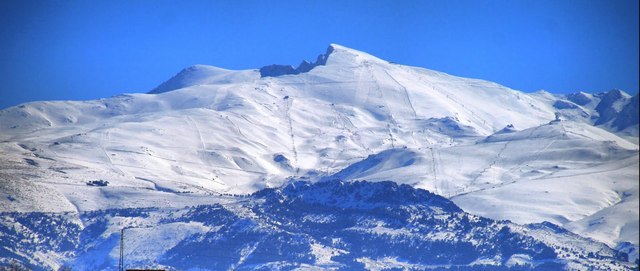 Ski resort in Sierra Nevada