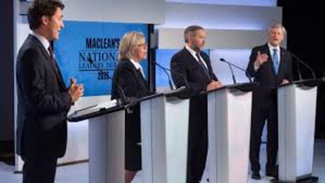 first televised debate among canadian party leaders
