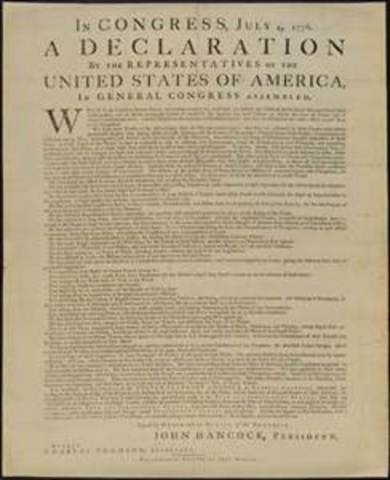 The Delcleration of Independence