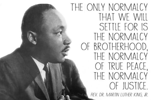 King gives the speech "Our God is Marching On"