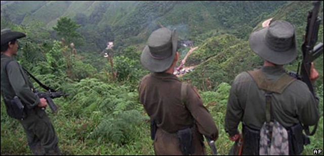 Las FARC toman la cordillera centrral.