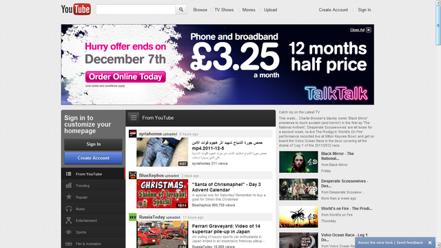 Youtube en 2011