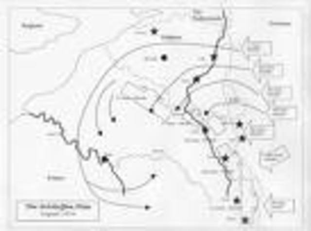 French forces withdraw behind the Meuse river between Dinant and Sedan as advance German panzer columns push out from the Ardennes.