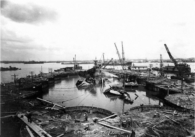 The sinking of the USS Maine in Havana Harbor