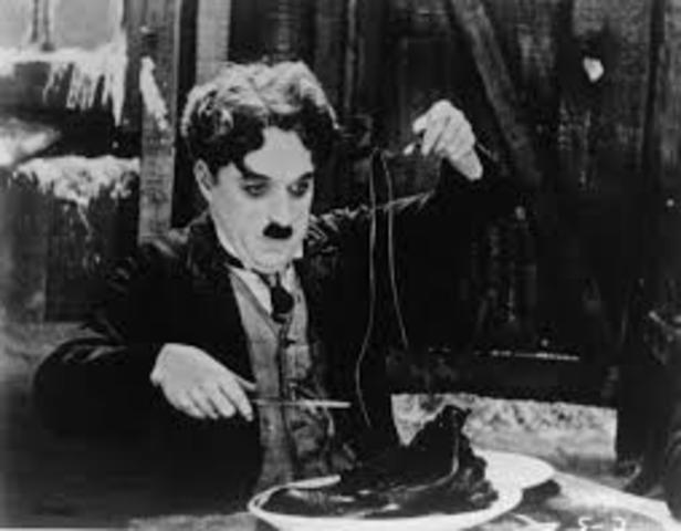 Charlie Chaplin premieres Gold Rush