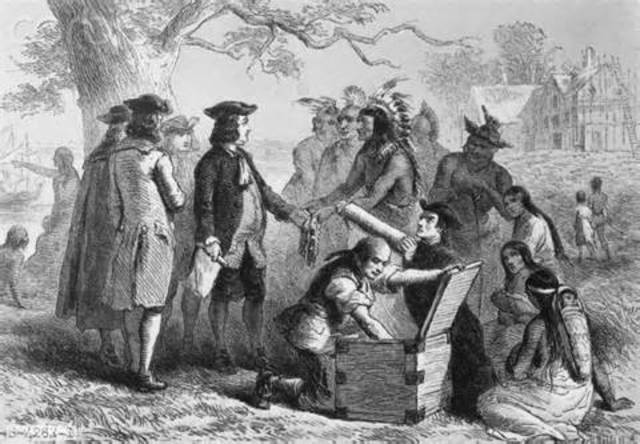 Penn buying the claims of the Native Americans