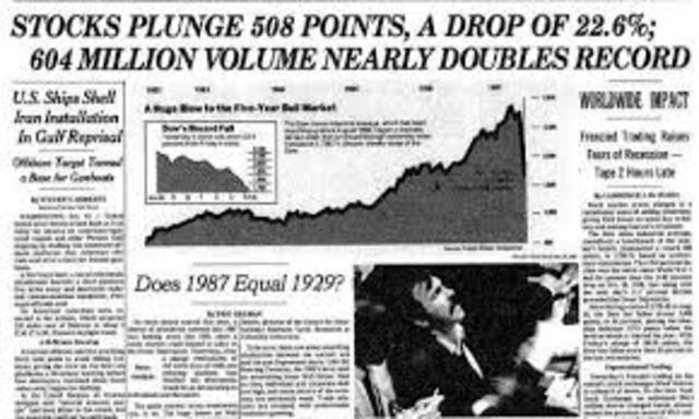 The Stock Market Crashes.