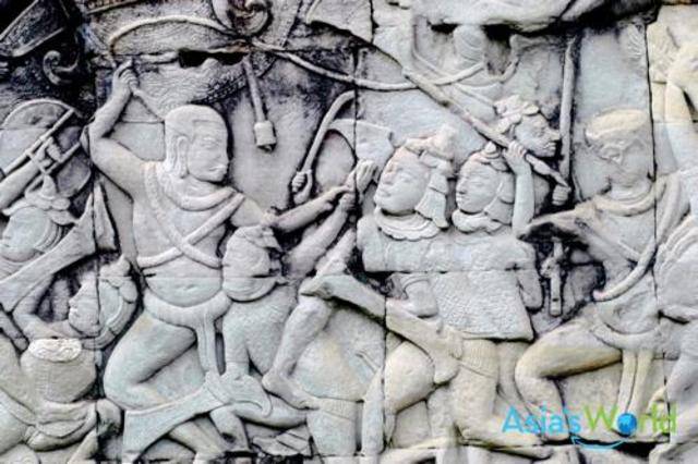 The Thais attack Ankor