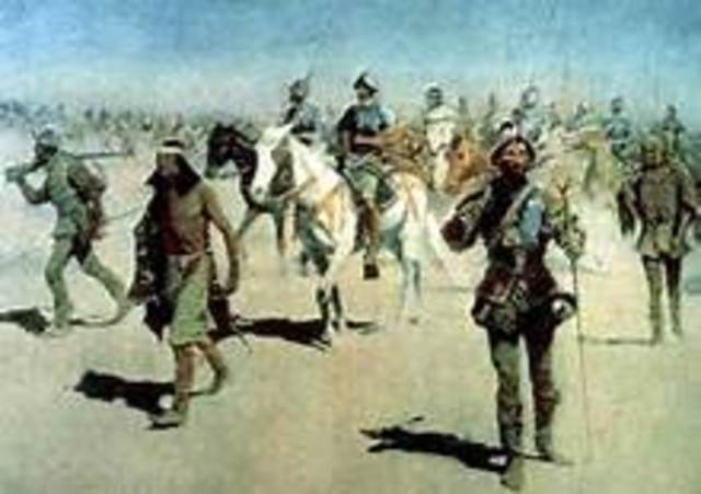 De Vaca discovers Texas