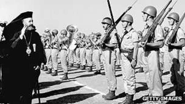 Cyprus is occupied by Britain.