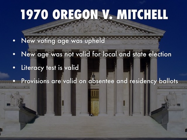 Oregon v Mitchell