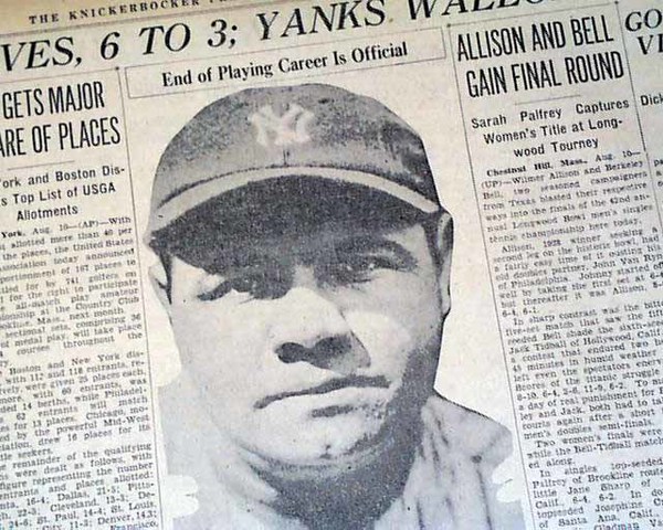 Babe Ruth Retires