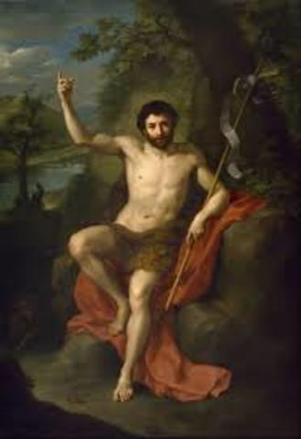 He paints St.John the baptist