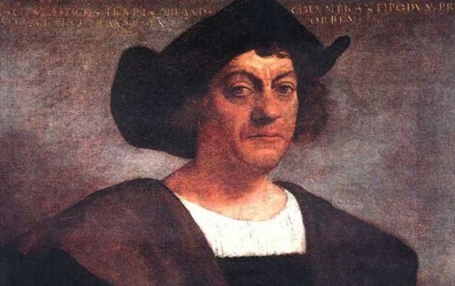Columbus lands in the Americas