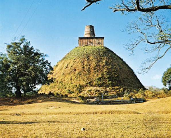 Ancient Stupa In The Abhayagiri Shrine
