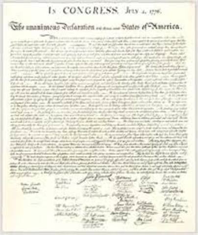 The declaration of independence