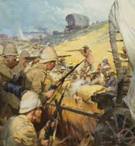 boer war begins in South Africa