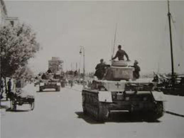 Γερμανικά στρατεύματα εισέρχονται στη Θεσσαλονίκη