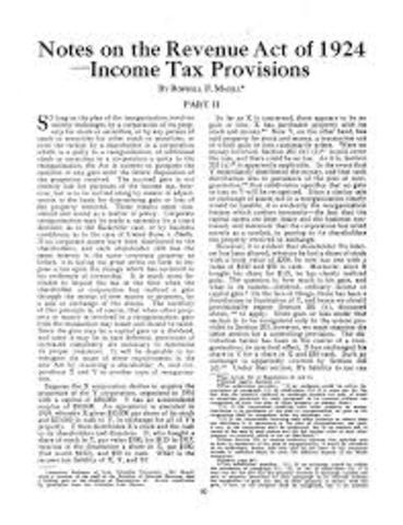 Calvin signes Revenue Act to law