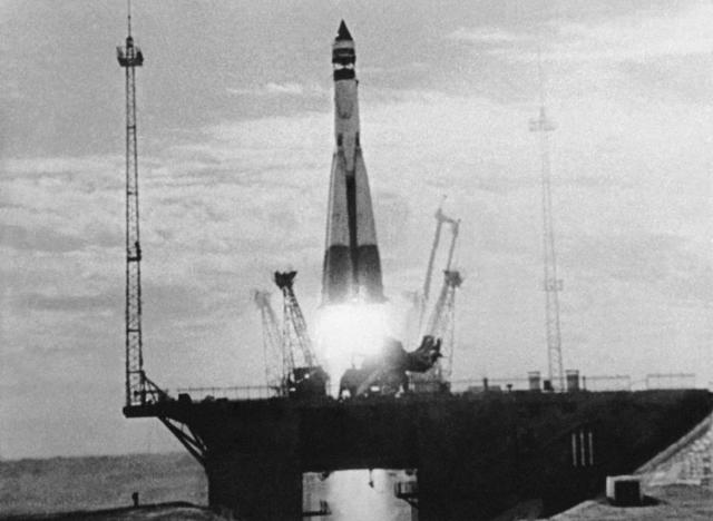 Launch of the Russian Sputnik 1