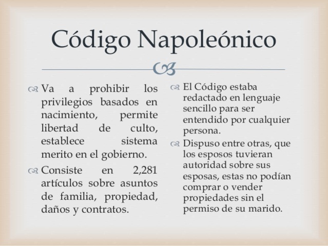 Codigo Napoleonico