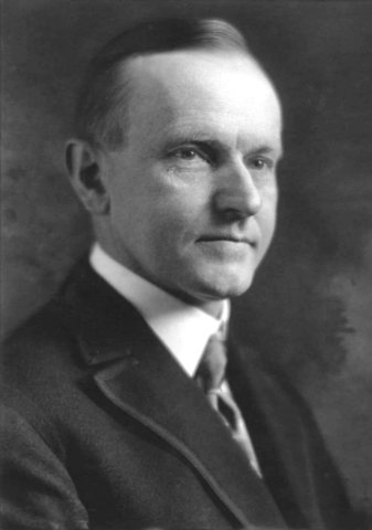 Calvin Coolidge is President of US