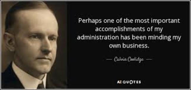 Calvin Coolidge Accomplishments